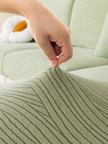 1 Stück einfarbiger Stretch Sofabezug, haustierfreundlicher Möbelschutz, abnehmbar, schmutz- und rutschfest, geeignet für Schlafzimmer, Büro, Wohnzimmer Sofa