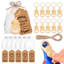 40PCS (10Sets) Metal Bottle Opener, Creative Feeding Bottle Shape Bottle Opener, Solid Color Keychain Bottle Opener, Suitable For Bar Or Household, Barware Tool, Wedding Party Favor Gift, Bar Accessories, Family Decorations Gifts