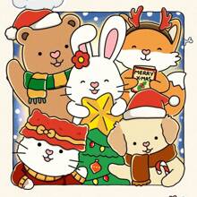 1PC Fuzzy Hygge: Christmas Vibes Coloring Book For Adults & Teens Featuring Cozy Festive Holiday Winter Scenes With Adorable Animals Characters (Fuzzy Friends Coloring), Perfect Gift For Christmas! Back To School