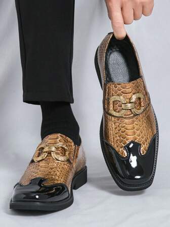 High-End lyxiga guldformella klänningsskor för män, Business Casual Loafers lämpliga för bröllop, fest, brudgum, bröllopsceremoni, bankett, modevisning