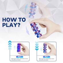 1-Pack 3D Printed Impossible Cone Spiral Fidget Toy, Office Home Desk Decor, Passthrough Bolt, Four Color For Options, Best Gift For Christmas Thanksgiving Day Birthday Valentine's Day Easter NEW YEAR - Multicolor - View 6