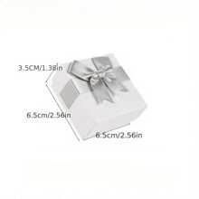 6/4Pcs/1pc, Korean Style Bow Style Jewelry Box Gift BoxNecklace Stud Bangle Jewelry Jewelry Packaging BoxJewelry Box Ring Box, Cheapest Items Available, SmallBusiness Supplies, Packaging Box, WeddingDecorations, Wedding, Gift Box, Wedding Stuff, Wedding Favors For Guest, Gift Boxes Back To School - Multicolor - View 4