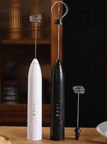 Mixer Portátil Misturador para Leite, Bebidas e Ovos (2 Refis) - Preto - Visão 4