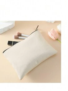 New Makeup Bag With Customized Text For Flower Images, Customizable According To Your Unique Design. The Lightweight And Waterproof Canvas Zipper Makeup Bag Is Also Perfect For Coin Wallets, Pencil Cases, Shopping, Dating, Vacations, Travel, Festivals, Parties, Or As Gifts. The Bathroom Makeup Bag Is Portable And Multifunctional For Female Students In University Dormitories, Beaches, And Summer