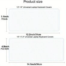 Vỏ bàn phím máy tính xách tay bằng silicon 15-17 - Tấm bảo vệ chống thấm nước, chống bụi và chống tràn với sự phù hợp linh hoạt cho máy tính xách tay và máy tính 13, 14, 15 và 17 inch - Phiên bản phổ thông - Xem 2