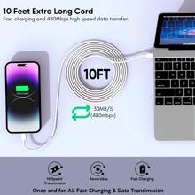 JAYUANONE Thích hợp để sạc nhanh cho bộ sạc iPhone 15/16, Khối sạc nhanh USB C hai cổng 20W, Có cáp sạc USB C sang C dài 10 foot, Tương thích với iPhone 16/15 Pro Max/15 Pro/15 Plus, Giá treo tường iPad Pro cho văn phòng, trường học, ký túc xá và gia đình Tương thích với iPhone 16 15 14 13 12 11 Pro Max XS X SE2022 iPad, Bộ sạc siêu nhanh cho điện thoại Android tương thích với iPhone, Phích cắm sạc du lịch, Sạc nhanh, Quà tặng cho gia đình, bạn bè, trẻ em, Sinh nhật, Giáng sinh, Mùa đông - Xem 6