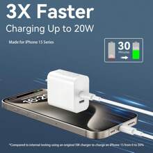 JAYUANONE Thích hợp để sạc nhanh cho bộ sạc iPhone 15/16, Khối sạc nhanh USB C hai cổng 20W, Có cáp sạc USB C sang C dài 10 foot, Tương thích với iPhone 16/15 Pro Max/15 Pro/15 Plus, Giá treo tường iPad Pro cho văn phòng, trường học, ký túc xá và gia đình Tương thích với iPhone 16 15 14 13 12 11 Pro Max XS X SE2022 iPad, Bộ sạc siêu nhanh cho điện thoại Android tương thích với iPhone, Phích cắm sạc du lịch, Sạc nhanh, Quà tặng cho gia đình, bạn bè, trẻ em, Sinh nhật, Giáng sinh, Mùa đông - Xem 7