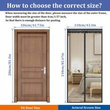 Từ tính Màn Cửa , Thú cưng Thân thiện Thông qua Cửa Màn Từ tính Từ tính Màn Cửa Lưới Giữ - màu đen - Xem 17