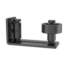 Dolonm 6.56ft Black Heavy Duty Carbon Steel Sliding Barn Door Hardware + Bent Handrail + Swing Stop For 24"-36" Width Doors - 黑色 - 查看 5