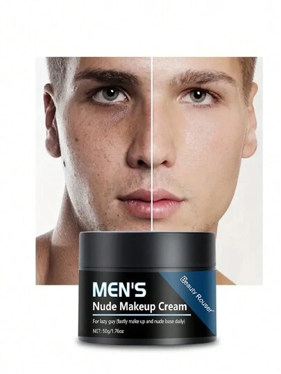 50g 男士保湿面部保湿霜，哑光效果，控油，缩小毛孔，改善肤色，适合所有皮肤类型