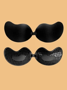 3 对不同形状隐形自粘式胸罩内衣配件，露背聚拢胸罩，可重复使用硅胶罩，乳头胸罩 - 彩色 - 查看 5