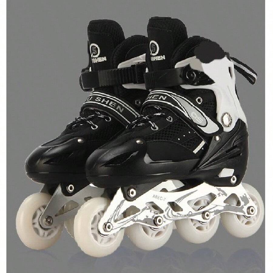 Patines en línea Patines de ruedas ajustables para mujeres, niñas y niños, patines en línea para adultos con ruedas grandes