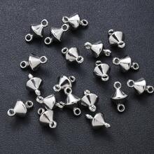 100 件/包各种形状双孔吊坠珠，适用于 DIY 手链、项链、耳环、珠宝制作装饰 - 銀灰色 - 查看 8