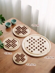 Loner's Jichi Chess Intelligent Wooden/Bamboo Puzzle Game, Can Be Played Alone - Multicolor - View 2