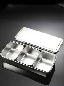 Stainless Steel Seasoning Box Set, Japanese Style Rectangular Spice Jars, Food Sample Storage Containers - Multicolor - View 8