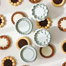 3D Flower Cookie Cutter Chocolate Sandwich Cookie Cutters Jam Biscuit Cutters For Baking Plastic Cookie Stamps Cookie Press Mold Sandwich Cookies Jam Biscuit Cutter Plunger Cookie Mold Fondant Molds
