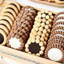 3D Flower Cookie Cutter Chocolate Sandwich Cookie Cutters Jam Biscuit Cutters For Baking Plastic Cookie Stamps Cookie Press Mold Sandwich Cookies Jam Biscuit Cutter Plunger Cookie Mold Fondant Molds