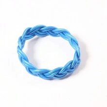 1 pieza Pulsera de macramé trenzada de 6 hebras de PVC, 14 unicolor, 65 mm de diámetro interior, brazalete hecho a mano creativo DIY, nuevo diseño para el mercado de Europa y EE. UU. - 6 acciones - Ver 7