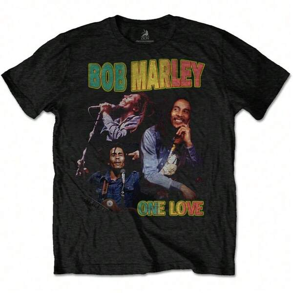 Hey Rusty Bob Marley | Official Band T-Shirt | One Love Homage - 24-Hour Fast Shipping!