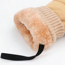 1 Paio di guanti da sci da uomo di alta qualità per l'inverno, resistente al freddo fino a -20°C, termoisolato, spesso e caldo, sensibile al touch screen, adatto per ciclismo, motociclismo, escursioni invernali