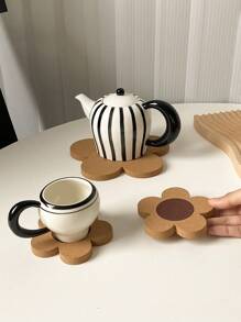 CMYD Studio 1 件/套向日葵软木垫，多功能隔热杯垫套装，适用于餐桌、碗、杯子、锅、牛排盘、茶壶、咖啡杯、餐具