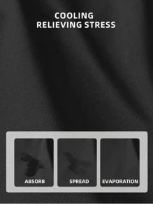 1pc Black Cycling Face Mask Unisex Outdoor Motorcycle Fishing Sunscreen Ice Silk Neck Gaiter Mask