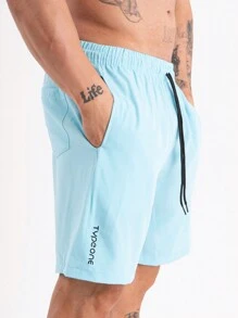 Type One Kit 2 Men's Tactel Sports Shorts Tactel Bermuda Shorts With Elastane Summer Running - Light Grey - View 4