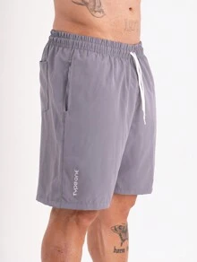 Type One Kit 2 Men's Tactel Sports Shorts Tactel Bermuda Shorts With Elastane Summer Running - Light Grey - View 8