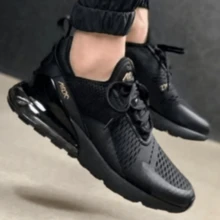 *MEN'S 270 Stylish Comfortable Sports Shoes WHITE* - 黑金 - 查看 3