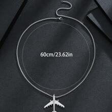 1 件欧美风格不锈钢剪刀和梳子吊坠项链，适合男士，适合日常佩戴和正式场合 - 銀色 - 查看 16