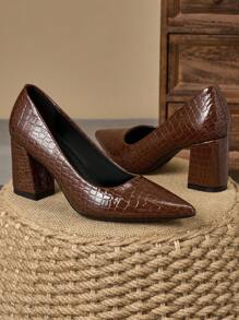 MonaNise Femmes Mode Glissant marron, Orange extérieur, Bout carré rose, Bout fermé bordeaux, Escarpins violets, Décontracté rouge, Extérieur kaki, Décontracté gris foncé, Haut de gamme marine, Plates-formes confortables noires - Tabac - Voir 4