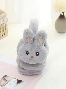 1pc Children's Closed-Eye Rabbit Ear Muffs, Warm & Fashionable, Suitable For Parties, Outdoor Activities, Daily Use