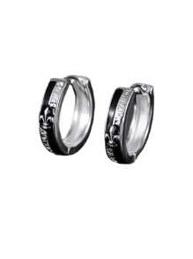 2pcs Men's Fashion Knight Style Earrings, Punk Stud Earrings, Stylish & Versatile