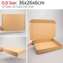 8pcs Paper Box Packaging, Multiple Sizes Available, 3-Ply Corrugated Paper Box, Shipping Box, Postal Box, Express Delivery Box, Suitable For Personal & Small Business Product Packaging And Postal Delivery