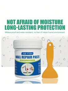 Wall Repair Patch Paste, 100g Per Piece Including A Scraper. Two Styles Are Randomly Dispatched To Fix Cracks, Moisture, And Mildew On Wall Surface