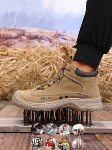 Nouvelles chaussures de sécurité pour hommes pour le printemps/automne 2025, anti-écrasement et anti-perforation, confort de station debout, antidérapantes, légères, chaussures de travail de protection