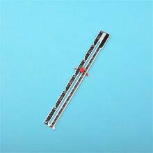 1pc Handmade Patchwork Ruler, Aluminum Sewing Gauge DIY Ruler, Thick Design Locating Button Spacing Parallel Line - Multicolor - View 5