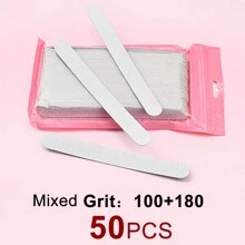 50片可替换砂纸指甲锉，可重复使用且可清洗，100/180/240目（不锈钢底座需另购） - 淺灰色 - 查看 15