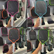 1pc T700-16MM PRO Carbon Fiber Textured Matte Finish Pickleball Paddle, Multiple Colors Available, Adult Professional Competition Racket - Multicolor - View 2
