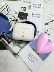 HP Wireless Earbuds With Premium Sound Quality 5.3 Auto Pairing Earbuds With Up To 30 Hours Playtime Lightweight With Microphone Compatible With IPhone Android, Gaming Headset And Speaker With Microphone, Holiday Gift Valentine's Day Gift,Comes With Storage Bag - Beige Headphones + Blue Headphone Bag - View 8