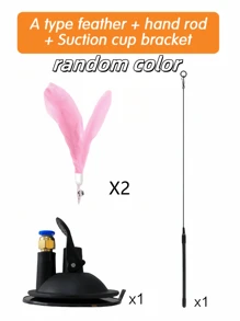 1 Giocattolo per gatti, con teste intercambiabili in vari colori e stili, adatto per l'esercizio dei gatti sia in casa che all'aperto, e può essere tenuto per uso interattivo; tappetino per arrampicata per gatti fai-da-te che permette ai gatti di godersi l'arrampicata a casa, protezione per mobili per animali domestici, accessori per gatti, giocattoli per gatti, cose per gatti, spiaggia, cool