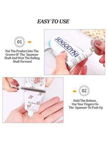 1 pièce Outil métallique à presser la crème colorante pour salon de coiffure, presse en forme de U avec forme de clé, idéal pour presser le dentifrice, le pigment, la crème capillaire