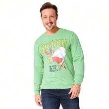 The Grinch Christmas Jumper Warm Cosy Sweatshirt Funny Xmas Sizes S-3XL Gift - Green - View 1