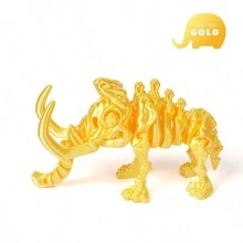 3D Printed Mammoth Action Figure - Elastic Movable Mammoth Model - Mammoth Statue With Flexible Joints - Collectible For Enthusiasts - Desktop Display - Birthday/Holiday Gift - Multicolor - View 15