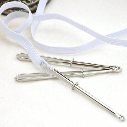 1pc Elastic Band Threader/Puller (Sewing DIY Tool, Pants Waistband Inserting Needle)