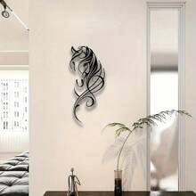 Modern Abstract Horse Metal Wall Art - Aesthetic Retro Hanging Decor For Home, Office, Bar & Kitchen - Perfect For Valentine's Day & New Year,Home Decor ,Room Decor,Wall Decor Gifts Birthday Graduation - 黑色 - 查看 7