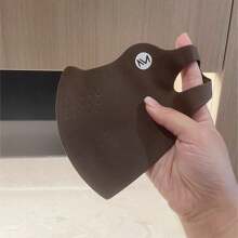 1pc Collagen Anti-Dust Warm Breathable Simple Solid Color Face Mask, Windproof Cycling Mask, Moisturizing & Nourishing, Suitable For Women & Men, Autumn/Winter