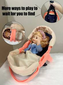 1 Set Talking Jointed Doll Playset, Interactive Roleplay Doll For Children To Cultivate Hands-On Ability - Multicolor - View 2