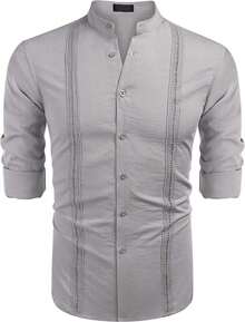 Men Shirts - Gri - Görünüm 4