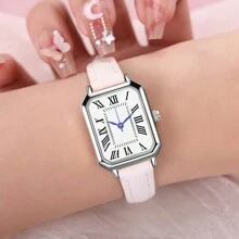 3pcs/Set Women Watches Set Quartz Watch For Women Fashion Wristwatch Ladies Clock Leather Watch Festival Gift Valentine's Day - Silver - View 5